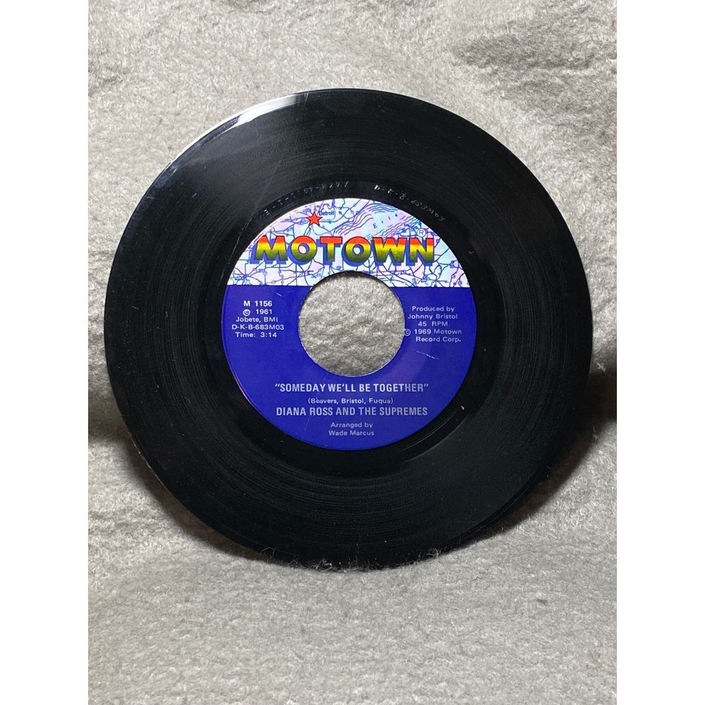Vintage Motown 45 RPM Vinyl Record - Diana‎ Ross & The Supremes Single